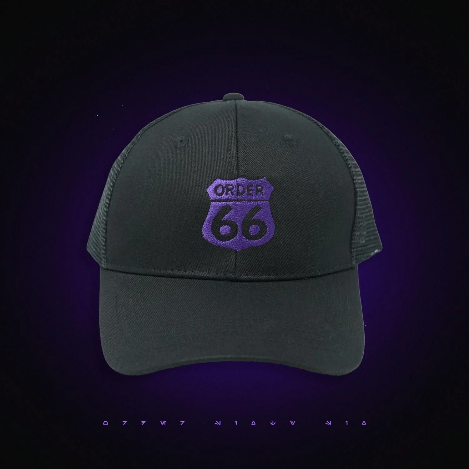 Order 66 Hat Classic with Purple Logo - Image 2