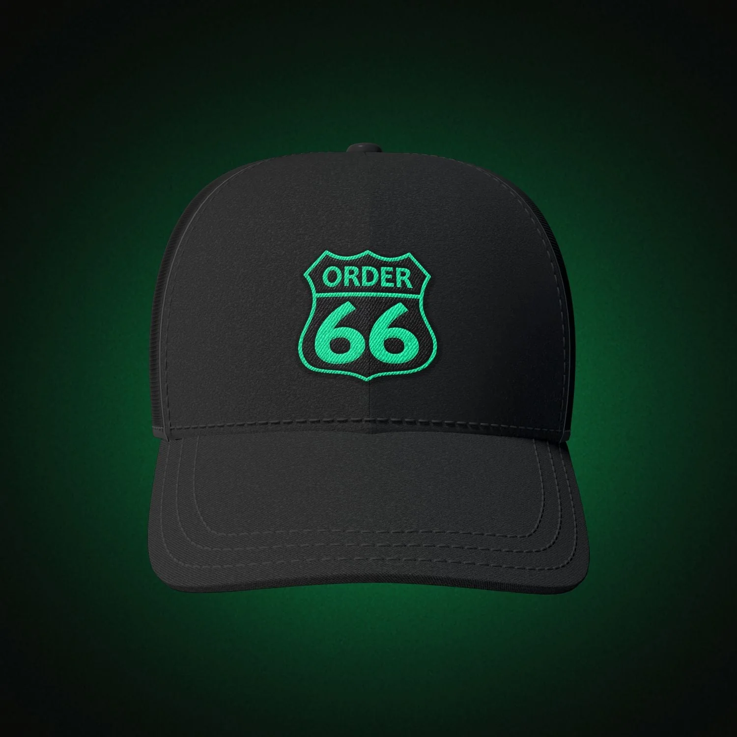 Order 66 Hat Modern with Green Logo - Image 4