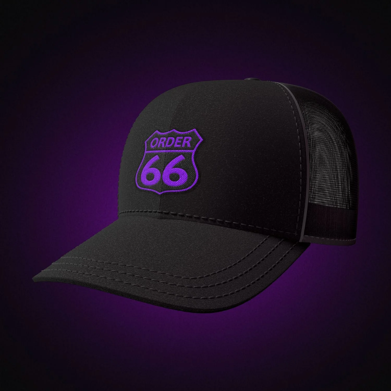 Order 66 Hat Modern with Purple Logo - Image 3